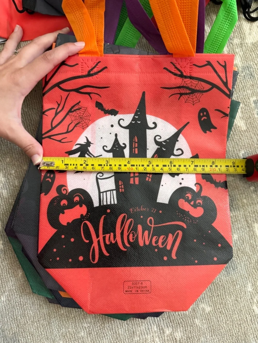 Halloween Party Supplies Bundle- Buckets, Drawstring Backpacks, Tote Bags